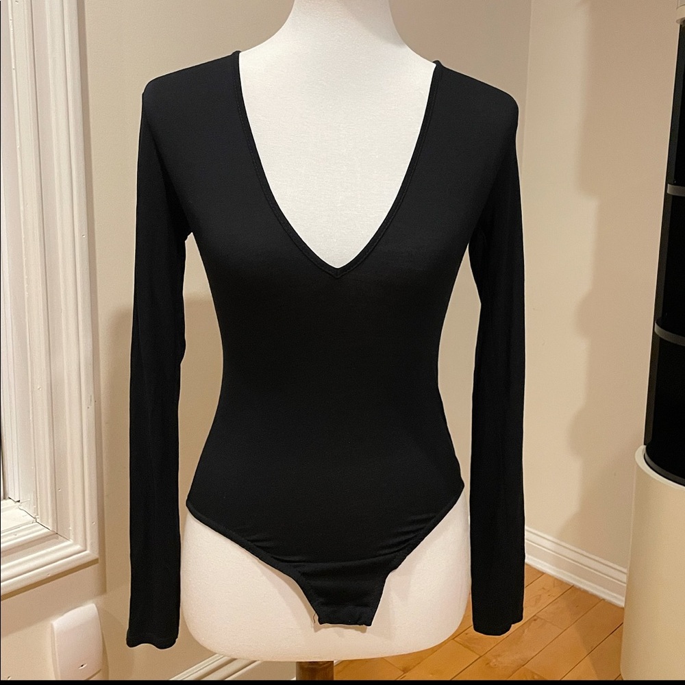 Long Sleeve Low Cut BodySuit